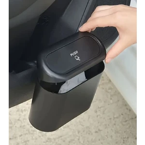 Araba Oto Çöp Kutusu Portatif Araç Içi Taşınabilir Kapaklı Organizer Çöp Kovası Itme Kapaklı Kova