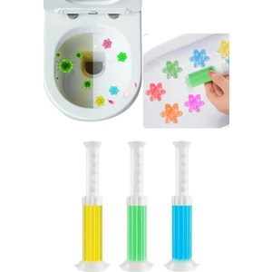 Tuvalet Temizleme Jeli 3'lü Set – Hijyenik, Koku Giderici, Desenli Ve Uzun Etkili Farklı Koku Seçenekli