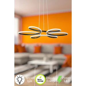Nipul Modern Sarkıt Beyaz Işık LED Avize Salon Mutfak Oda Hol Ledli Avize