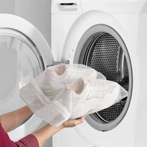 3 Adet Çamaşır Makinesi Kıyafet Ayakkabı Çamaşır Yıkama Filesi Fermuarlı