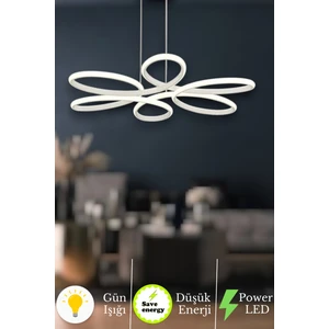 Nipul Modern Sarkıt Gün Işığı LED Avize Salon Mutfak Oda Hol Ledli Avize Beyaz Kasa
