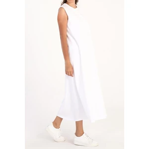 Beyaz-Kolsuz Içlik Elbise