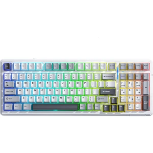 F99 3 Modlu Rgb Hot Swap Mekanik Linear Graywood V3 Switch Kablosuz Makrolu Klavye Gri