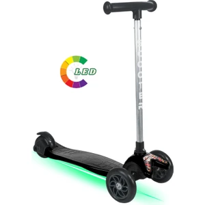 Colorwase LED Işıklı 4 Kademe(50-65 Cm) Ayarlanabilir 3 Tekerlekli Scooter