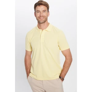 Erkek Slim Fit Dar Kesim Pamuklu Yumuşak Dokulu Serin Tutan Kumaş Düz Pike Polo Yaka Tişört