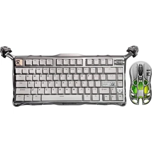 Mercury K1 Pro+M1 Pro Kablosuz Rgb Işıklı Mekanik Q Gaming Klavye ve Optik Mouse Seti, Gri