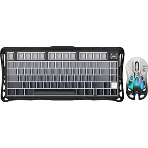 Mercury K1+M1 Pro Kablosuz Rgb Işıklı Mekanik Q Gaming Klavye ve Optik Mouse Seti, Siyah