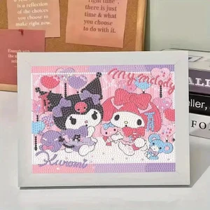 Kuromi My Melody Diy Kendin Yap Fotoğraf Çerçeveli Mozaik Elm