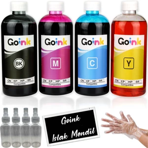 Canon G3430 Gı-41 Mürekkep Seti Muadil 4X500 ml + Kolay Dolum Şişesi