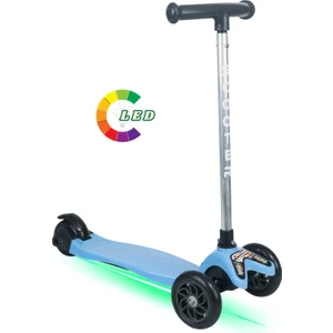 Colorwase LED Işıklı 4 Kademe(50-65 Cm) Ayarlanabilir 3 Tekerlekli Scooter