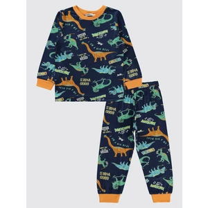 Civil Boys Erkek Çocuk Pijama Takımı 2-5 Yaş Koyu Oranj