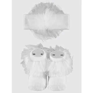 Civil Baby Kız Bebek Çorap Beyaz