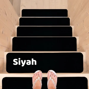 Merdiven Halısı Basamak Halısı Keçe Kaymaz Taban Kendinden Yapışkanlı Paspas Halıfleks 20 x 75 15 Adet