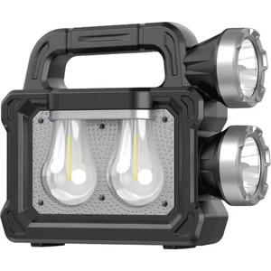 Solar Panelli Çok Foksiyonlu Telefon Şarj Özellikli El Feneri Işıldak 2 Ampullü