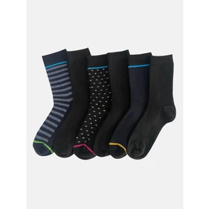 Çorap Çekmecesi Pamuklu Soket Çorap George Modeli 6'lı