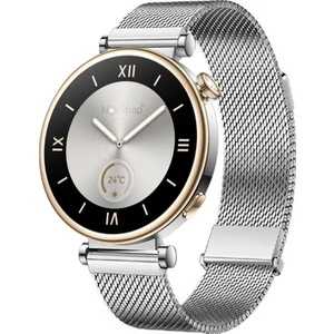 Huawei Watch GT6 41mm GT4 41mm GT5 41mm GT5 Pro 42mm ile Uyumlu Kordon (18mm) Çift Mıknatıslı Lansman Metal Hasır Çelik Kayış