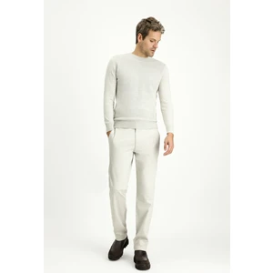 Regular Fit Likralı Kanvas / Chino Pantolon