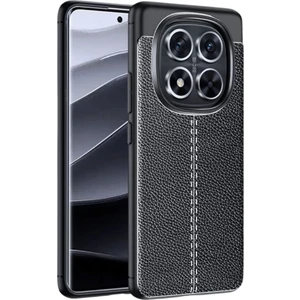Redmi Note 14 Pro Plus Silikon Kılıf Deri Desenli Darbe Emici Kapak