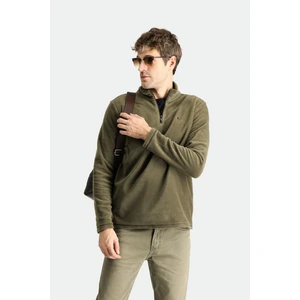 Yarım Fermuarlı Nakışlı Polar Sweatshirt
