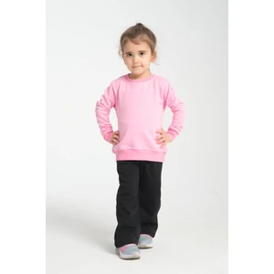 Kız Çocuk Oversize Bisiklet Yaka Basic Sweatshirt