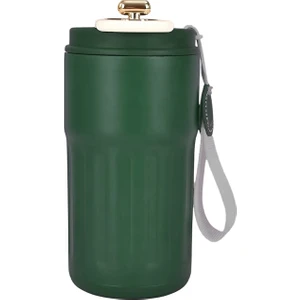 316 Paslanmaz Çelik Termometreli 450 ml 6 Saat Sıcak Soğuk Tutan Çay Kahve Termosu - FC944