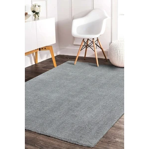 Decofloor Halı Microfiber Gri Dokuma Halı Yumuşak Dokulu Puffy Halı Shaggy Kalitesinde Ultra Konfor