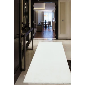 Decofloor Halı Microfiber Krem Dokuma Halı Yumuşak Dokulu Puffy Halı Shaggy Kalitesinde Ultra Konfor