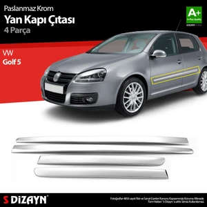 VW Golf 5 Krom Yan Kapı Çıtası 4 Prç 2004-2009