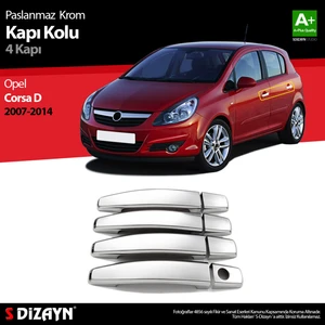 Opel Corsa D Krom Kapı Kolu 4 Kapı 2007-2014