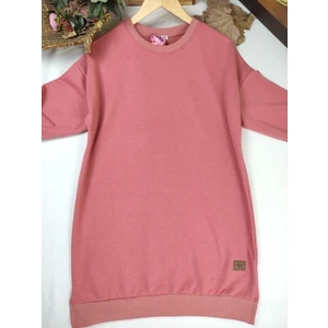 Iki Iplik Pamuk Penye Tesettür Tunik Sweatshirt