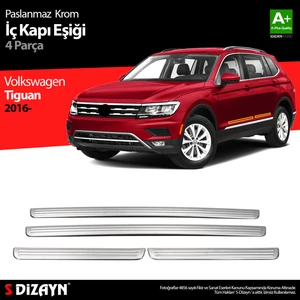 VW Tiguan Krom İç Kapı Eşiği 4 Prç. 2016-2024