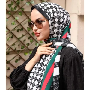 Vual Şal Siyah Yeşil