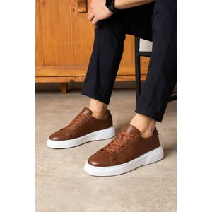 Safari Ayakkabı Tommy Erkek Deri Sneaker Ayakkabı Kahverengi