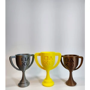 Playstation Kupa Figürü 3 Lü Set Bronz Altın Gümüş