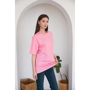 Basic Oversize Bisiklet Yaka Tişört