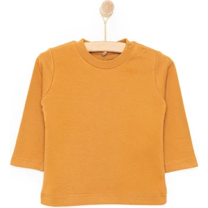 Basic Balon Desenli İnterlok Uzun Kol Tshirt Erkek Bebek