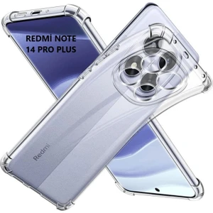 Xiaomi Redmi Note 14 Pro Plus Kılıf Şeffaf Silikon Hibrit Case Kapak