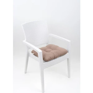 Mega Kahve Sandalye Minderi 45X45 Özel Dikişli Bağcıklı