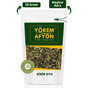 Yörem Afyon Meşhur Kars Dağ Eteklerinden Toplanmış Sinir Otu, Damar Otu, Yara Otu | 35GR.