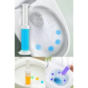 Mavi Tuvalet Temizleme Jeli Klozet Banyo Koku Giderici Damga Seti Desenli Koku Giderici Wc Jeli