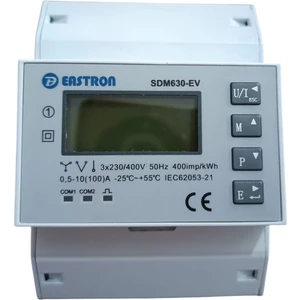 SDM630-EV Tek ve Üç Fazlı Elektrik Sistemleri İçin Din Ray Akıllı Sayaç