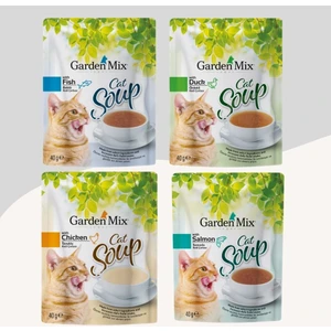 Garden Mix 4 Farklı Aromalı Kedi Çorbası 4x40gr