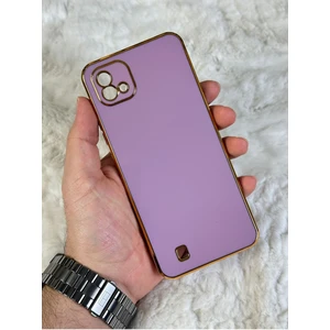 EMZ Aksesuar Gold Kenarlı Silikon Reno 2z Kılıf