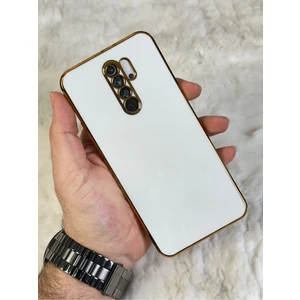 EMZ Aksesuar Gold Kenarlı Silikon Redmi 9 Kılıf