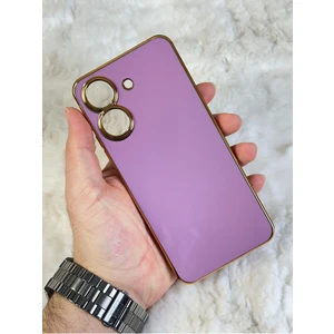 EMZ Aksesuar Gold Kenarlı Silikon Redmi 13C Kılıf
