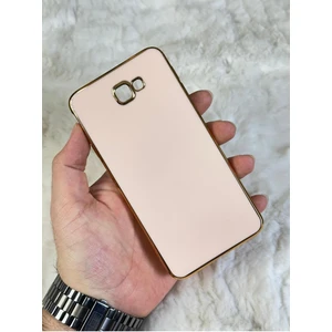EMZ Aksesuar Gold Kenarlı Silikon Galaxy J7 Pro Kılıf