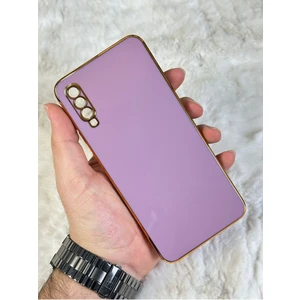 EMZ Aksesuar Gold Kenarlı Silikon Galaxy A70 Kılıf