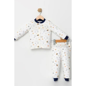 Erkek Çocuk  Baskılı Pamuklu 2'li Pijama Takımı