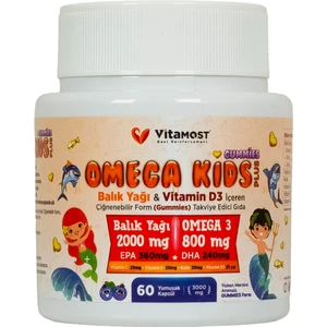 Omega Kids Plus 60 Gummies Jelıbon