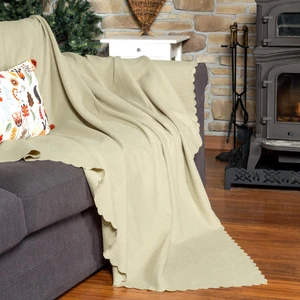Latuda Home Mikrofiber Şönil Fitilli Minimalist Koltuk Örtüsü - 175 x 215 Cm, Çift Taraflı, Kaymaz, Terletmez Krem
